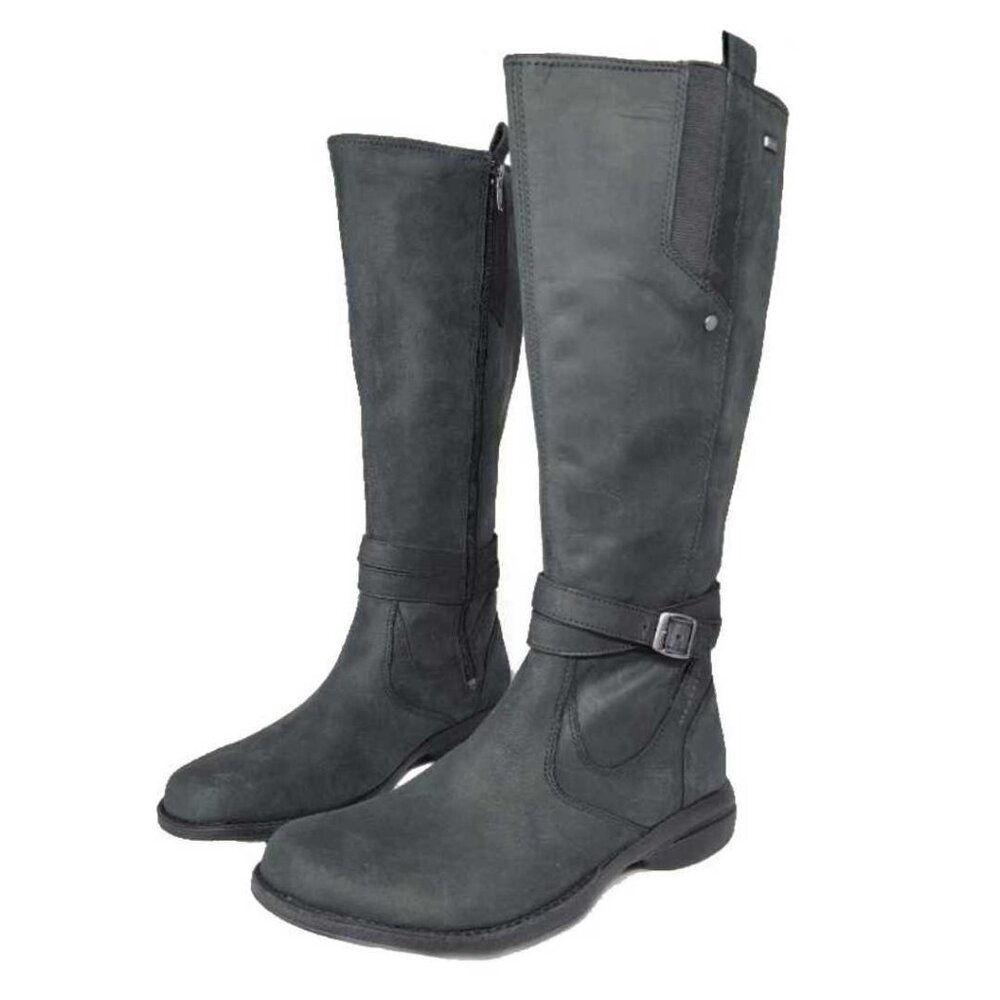 NIB Merrell Captiva Strap Waterproof Leather Riding Boots Women's Sz 9 in Black